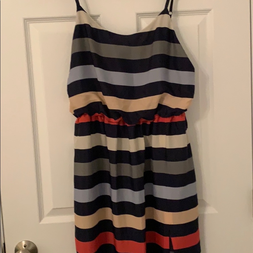 BCBG striped maxi dress